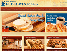 Tablet Screenshot of dutchovenbakeryiowa.com